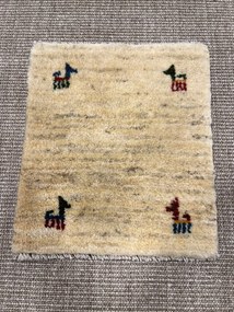 Gabbeh Tappeto persiano 40x40 Beige (Iran) Annodato A Mano