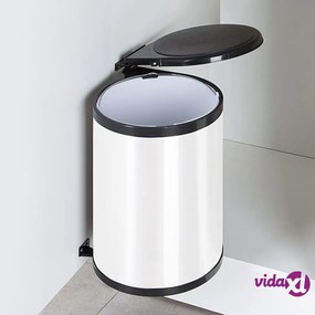 Practo Home Pattumiera da Incasso 14 L Bianca e Nera