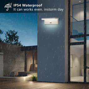 Brilagi - LED applique da esterno con sensore TESSI LED/10W/230V bianco IP54