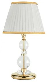 Lampada da tavolo BACH 25x45 cm in vetro trasparente Oro