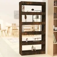 Libreria/Divisorio Rovere Fumo 80x30x166 cm in Truciolato 813623