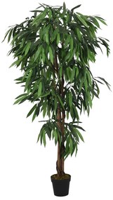 Albero Mango Artificiale 900 Foglie 180 Cm Verde /