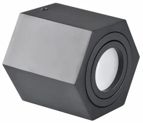 Luce Spot HEXAGON 1xGU10/10W/230V nero