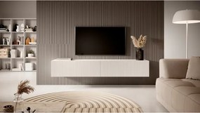 Mobile TV Sospeso 175 Cm Cannettato 2 Ante Bianco Opaco Bali