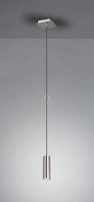 Marley sospensione cilindro metallo acciaio d. 6cm 1 luce attacco gu10