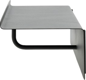 Attaccapanni da parete nero in acciaio con scaffale 21,5 cm A-Coat – Zone