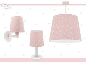 Dalber 82212S -  Lampadario per bambini STAR LIGHT 1xE27/60W/230V rosa