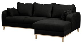 Divano angolare nero (angolo destro) Beata - Ropez
