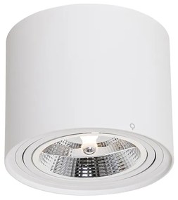 Faretto da soffitto moderno bianco orientabile e inclinabile AR111 - Rondoo Up