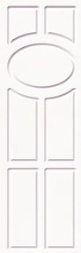 Pannello per porta d'ingresso P091 pellicolato pvc frassino bianco L 92  x H 210.5 cm, Sp 6 mm apertura reversibile