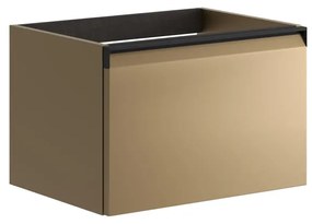 Mobile da bagno sotto lavabo Fusion giallo L 59.5 x H 40 x P 45.5 cm 1 cassetto, lavabo non incluso