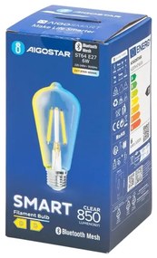 Lampadina LED FILAMENT ST64 E27/6W/230V 2700-6500K - Aigostar