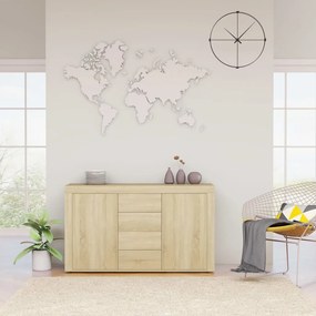 Credenza rovere sonoma 120x36x69 cm in truciolato