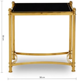 Tavolo contenitore con piano in vetro 50x56 cm Ackley - Premier Housewares