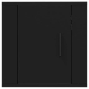 Mobile porta tv a parete nero 40x34,5x40 cm