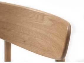 Sedia da pranzo in colore grigio chiaro-naturale Elim - Unique Furniture