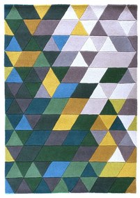Tappeto in lana giallo/verde 120x170 cm Prism - Flair Rugs