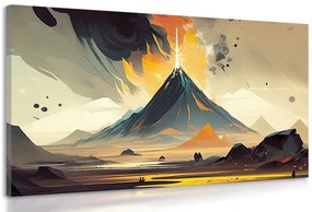 Stampa su tela – Vulcano attivo