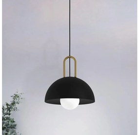Eglo 56459 - Lampadario a sospensione CALMANERA 1xE27/40W/230V nero