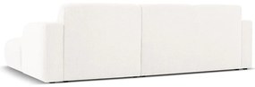 Divano angolare bianco in tessuto bouclé (angolo destro) Molino - Micadoni Home