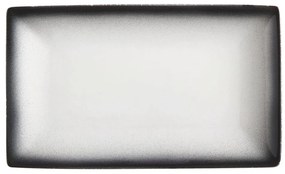 Piatto in ceramica bianca e nera Caviar, 27,5 x 16 cm - Maxwell &amp; Williams