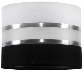 Lampadario a sospensione con filo CORAL 3xE27/60W/230V bianco e nero