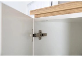 Armadio per bambini bianco in rovere 135x200 cm Finn - Roba