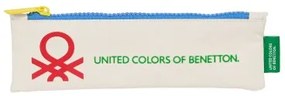 Astuccio Scuola Benetton Topitos Bianco (20 x 6 x 1 cm)