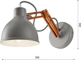 Lampada da parete MARCELLO 1xE27/60W/230V