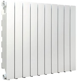 Radiatore acqua calda PRODIGE MODERN in alluminio, 10 elementi, interasse 600 mm, bianco