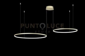Sospensione multipla 2 led soel oro 3000k max 3960lm 66w dimmerabil...