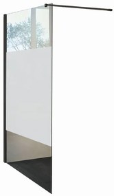 Box doccia walk-in L 100, H 200 cm, vetro 6 mm serigrafato