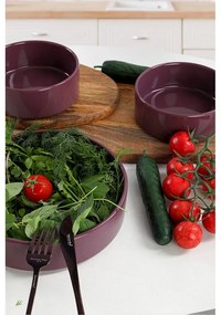 Set di 3 ciotole in ceramica viola, ø 21 cm - My Ceramic