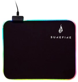 Tappeto Gaming Verbatim Surefire Gaming SIlent Flight RGB-320 Nero 32 x 26 cm