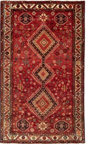 Shiraz Tappeto 270x160 Rosso (Iran) Annodato A Mano