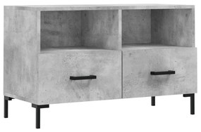 Mobile per tv grigio cemento 80x36x50 cm legno multistrato