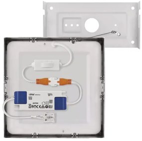 Plafoniera LED LED/12,5W/230V 3000/3500/4000K 17x17 cm cromo