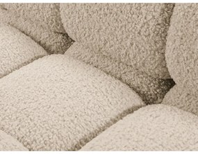 Divano componibile beige con rivestimento in bouclé 288 cm Bellis – Micadoni