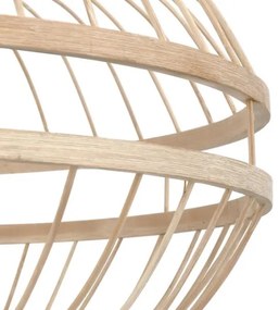 Westinghouse 61255 - Lampadario a sospensione con filo TULCEA 1xE27/60W/230V bambù