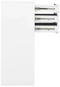 Armadio per ufficio bianco 90x40x102 cm in acciaio