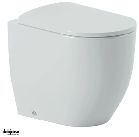 The ArtCeram "Monet" Wc Terra Filoparete Senza Brida Bianco Lucido