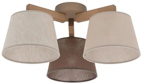 Brilagi - Plafoniera LATTE SABIA 3xE27/15W/230V pino/misto