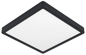 Plafoniera Moderna Fueva Z In Alluminio Nero Led Integrato 19,5W 2700 6500K Ip44