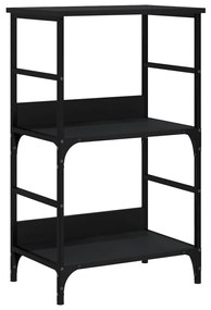 Libreria nera 50x33x82 cm in legno multistrato
