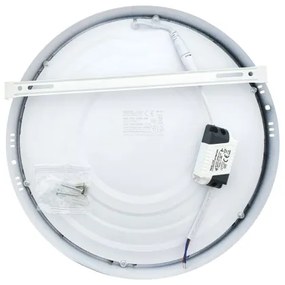 Plafoniera LED LED/24W/230V 4200K diametro 28,5 cm bianco