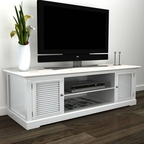 Porta tv bianco in legno