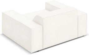 Poltrona beige in tessuto bouclé Jodie - Micadoni Home