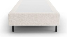 Letto singolo imbottito color crema senza testiera 90x200 cm Whale – Micadoni