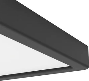 Eglo 901374-LED RGBW Plafoniera dimmerabile fumé FUEVA-Z LED/10,5W/230V 22x22cm IP44 nero