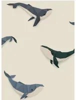 studio ditte Carta da parati Whale / Walvis - Cream / Crème